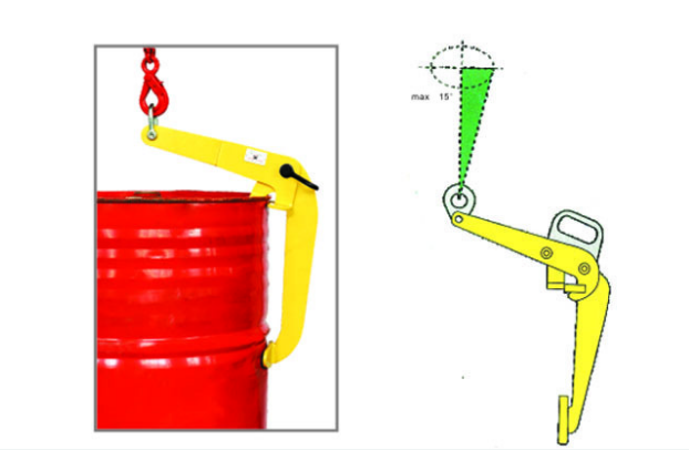 油桶鉗用于油桶吊運(yùn)